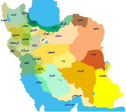 iran map